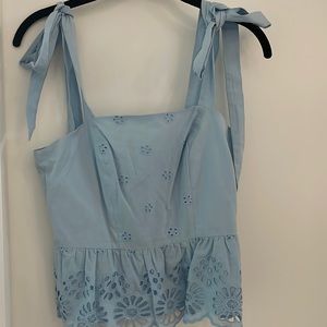 Light blue Rebecca Minkoff Alma Top